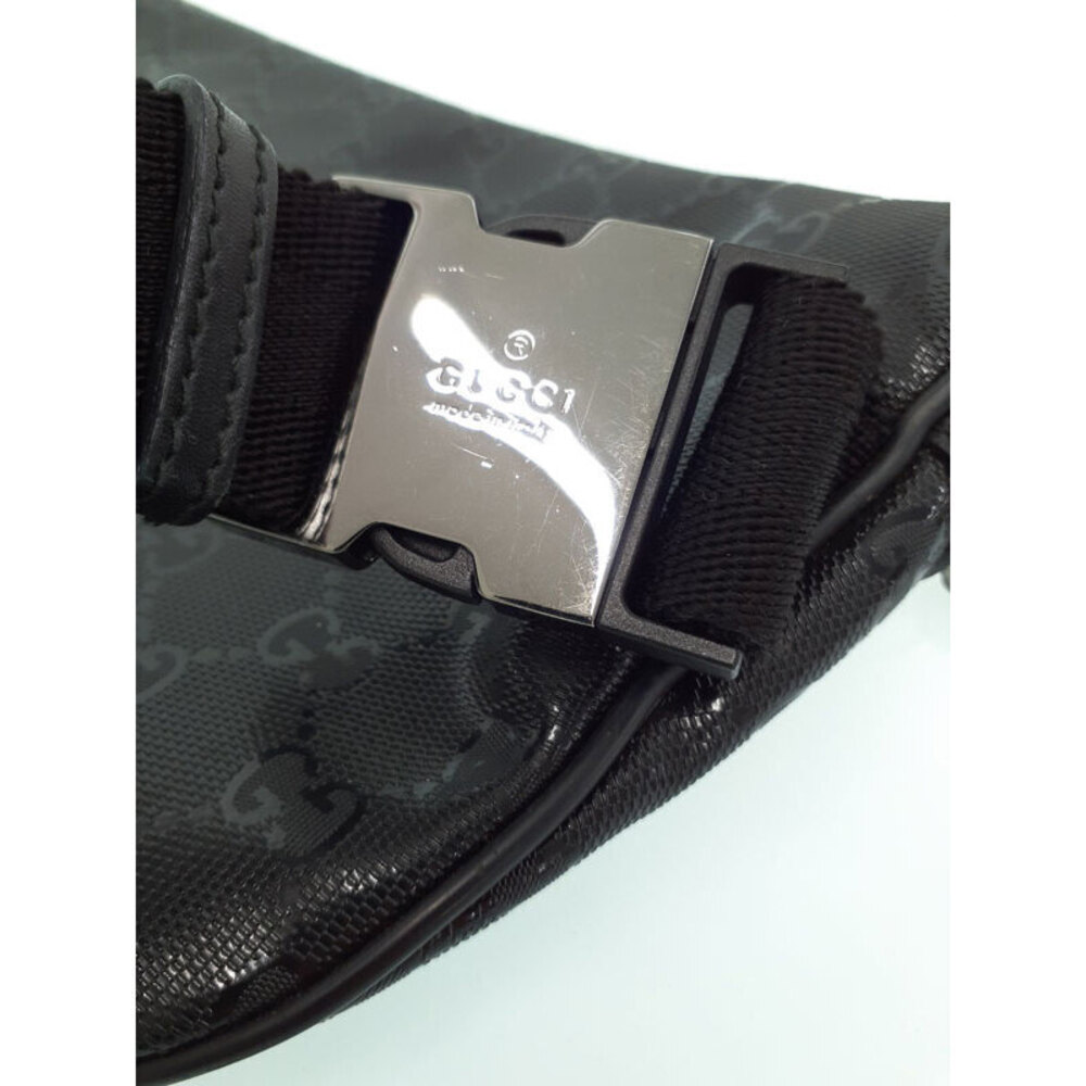 Gucci Crossbody Bum Bag Black GG Belt Imprime Body - Picture 7 of 9